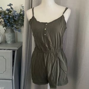Olive green romper